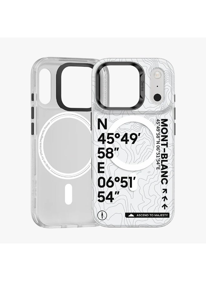 بينكس جراب Benks Mont Blanc لهاتف iPhone 17 Pro، متوافق مع MagSafe، حماية عسكرية ضد السقوط، لمسة نهائية مخملية ناعمة غير لامعة، غطاء خلفي صلب مقاوم للخدش، تصميم نحيف مقاوم للصدمات - Image 2